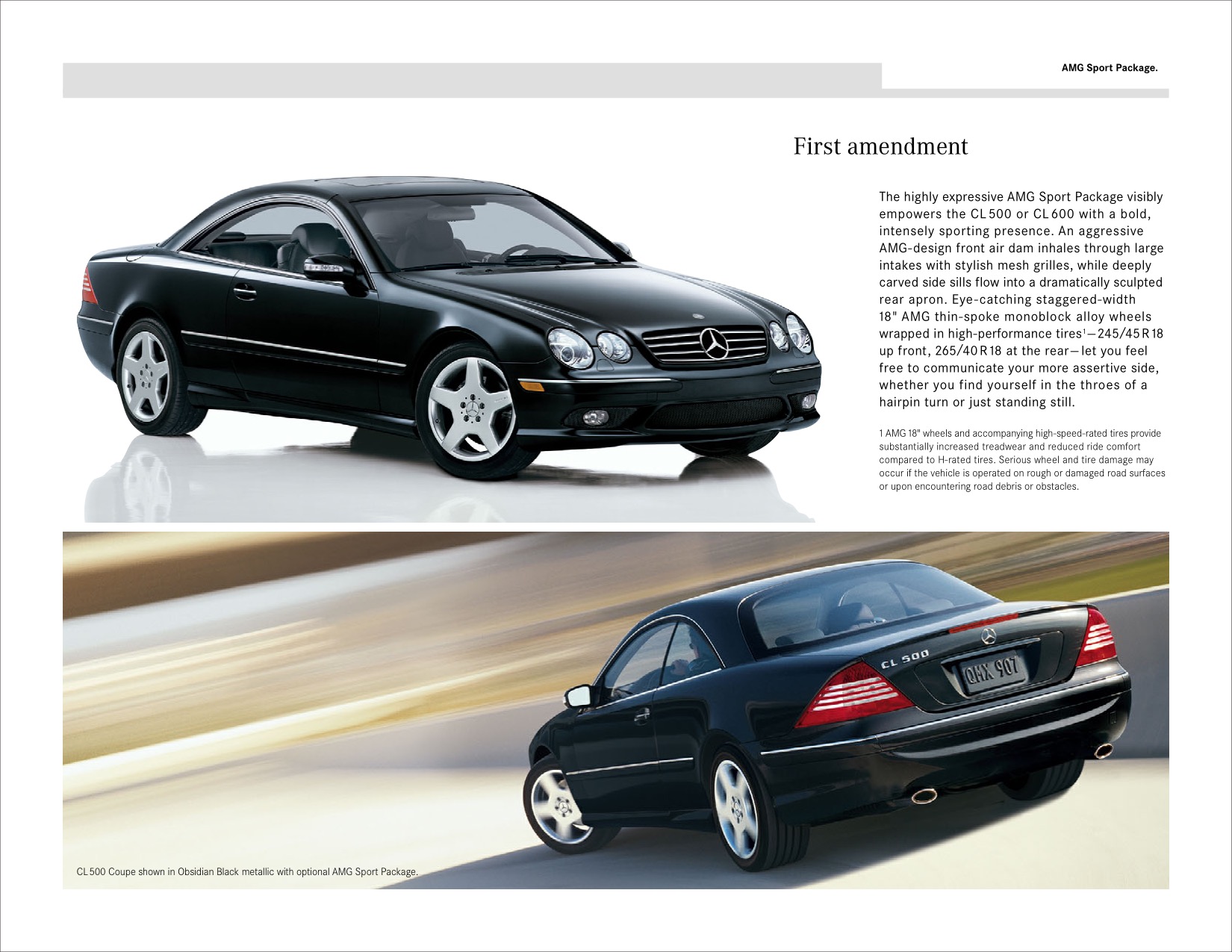 2005 Mercedes-Benz CL-Class Brochure Page 1